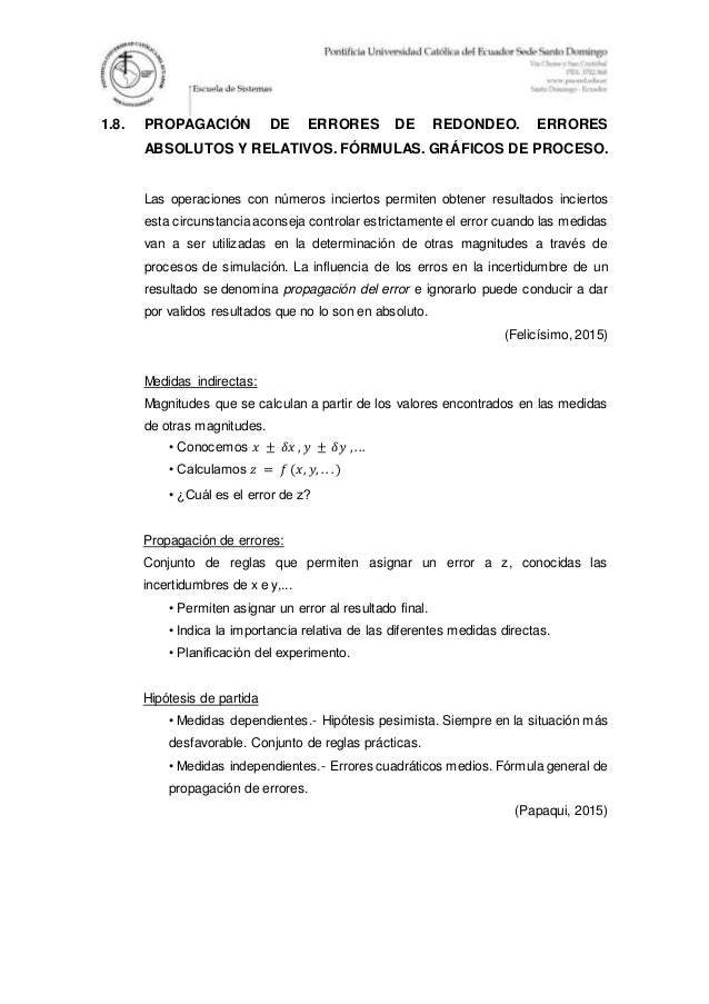 Propagación de errores