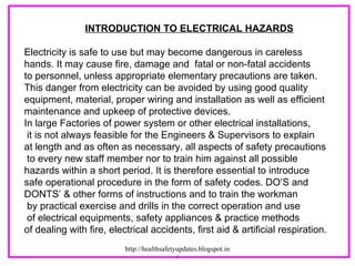 electrical safety essay