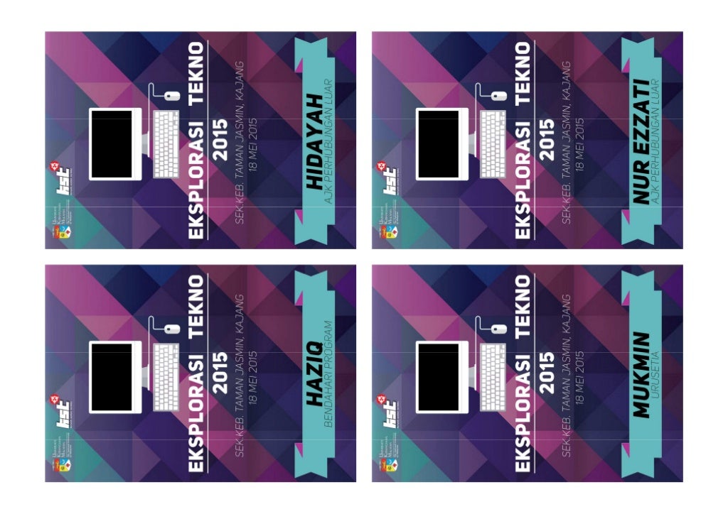 TAG NAMA URUSETIA DAN AJK PROGRAM