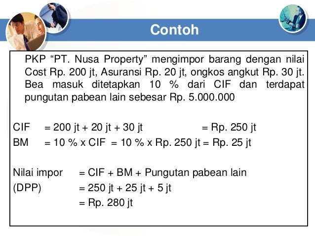 Ppn Dasar Pengenaan Pajak