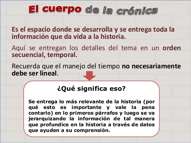 Cómo se escribe una crónica