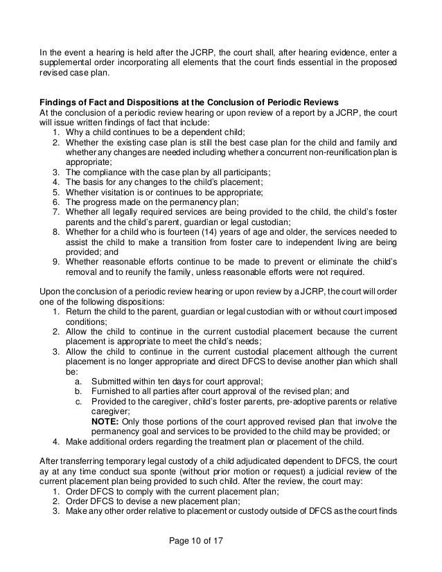 3.2 case review permanency plan hearings