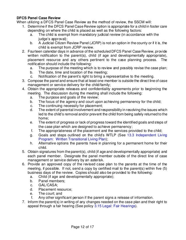 3.2 case review permanency plan hearings