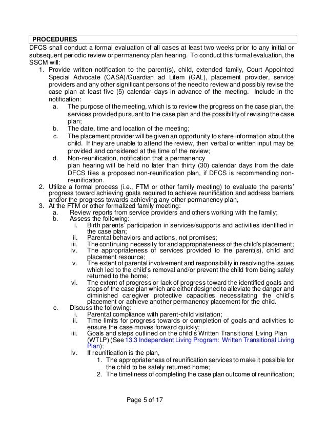 3.2 case review permanency plan hearings