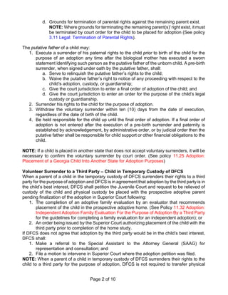 Voluntary Surrender 3.12 voluntary surrender of parental rghts | PDF