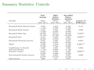 Pastoralist market engagement in the presence of IBLI: Evidence from Nothern Kenya