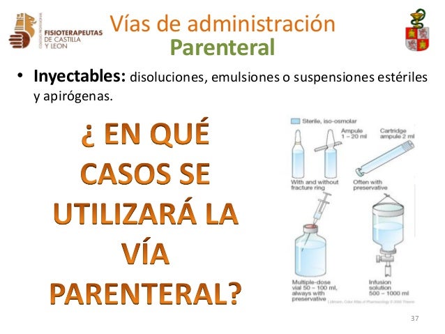 3. formas farmacéuticas y vías de administración 3. formas farmacéuticas y vías de administración