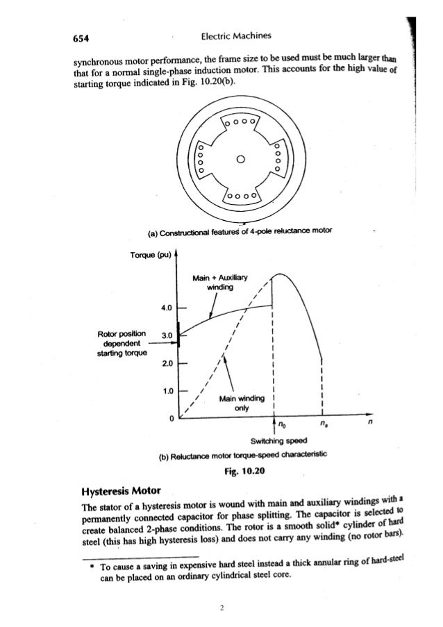 3. relutance and hysteresis motor