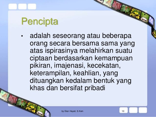 3.3 pentingnya hak cipta atas kekayaan intelektual (haki)