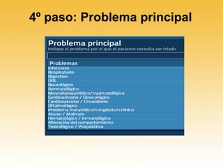 4º paso: Problema principal
 