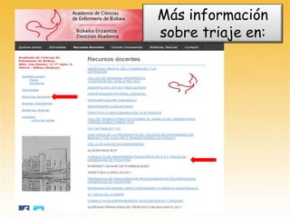 Más información
sobre triaje en:
 