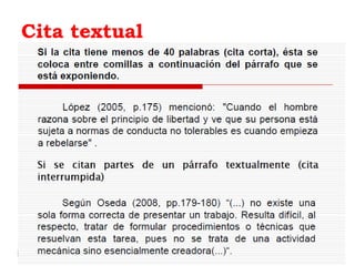 Cita textual
 