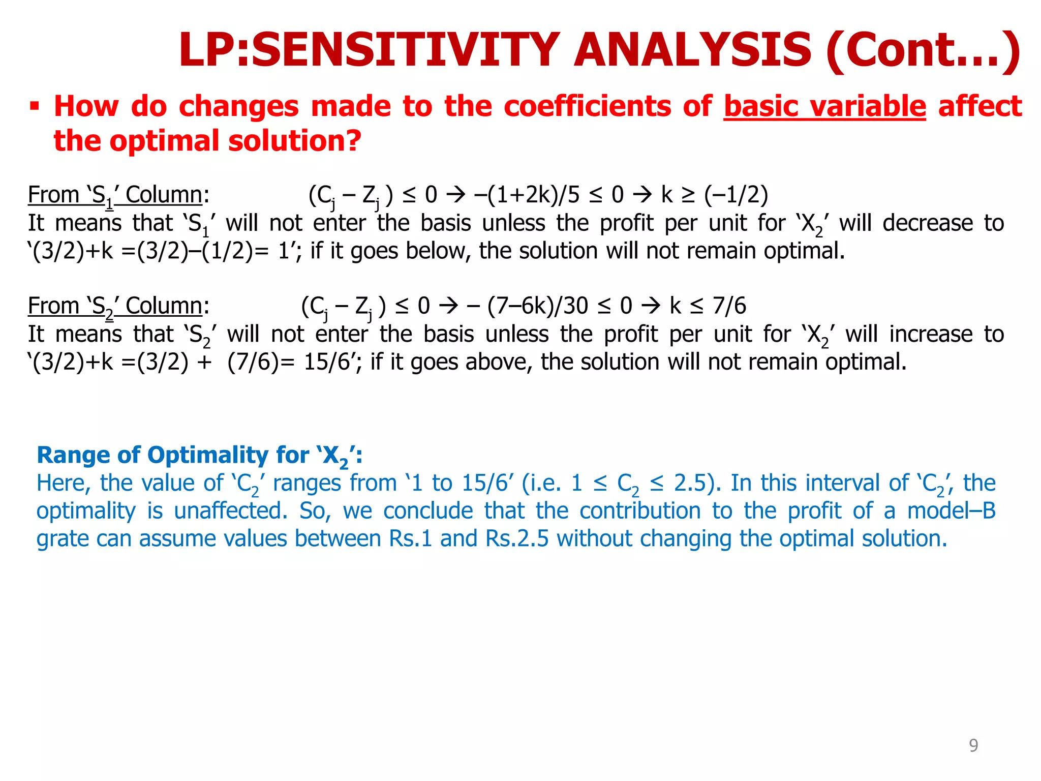 3. linear programming senstivity analysis | PDF
