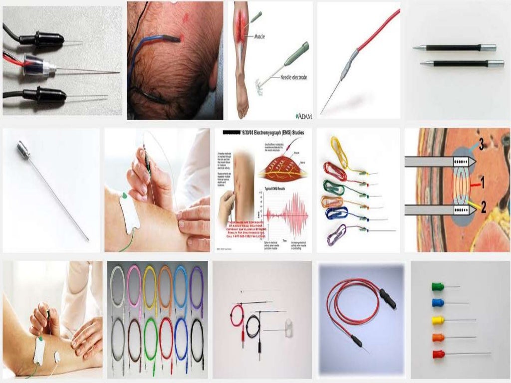 Application of different medical electrodes