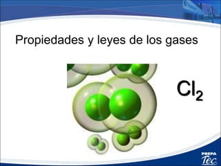 Propiedades y leyes de los gases
Cl2
 