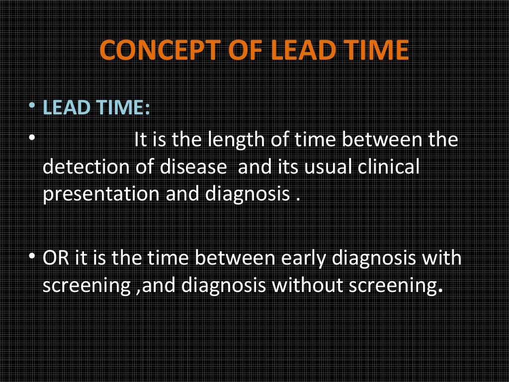 Screening vs Diagnostic Tests & Concept of lead Time