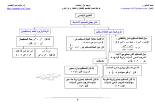 tafadol- التقاضل و التكامل خرائط مفاهيم المميز  3 ث - ا/احمد الشنتوري ثانوية خمس نجوم 