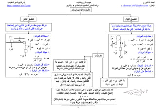 estate ديناميكا:خرائط مفاهيم المميز  للصف الثالث الثانوي -ا/احمد الشنتوري ثانوية خمس نجوم 