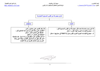 estateca استاتيكا :خرائط مفاهيم المميز  للصف الثالث الثانوي -ا/احمد الشنتوري ثانوية خمس نجوم 