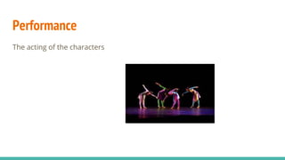 Performance
The acting of the characters