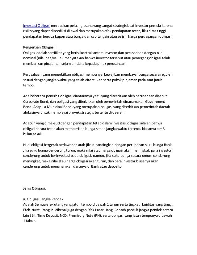 Strategi perdagangan obligasi kota
