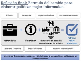 Acercando los Temas Agrícolas y Forestales con un Enfoque de Ordenamiento de Territorio