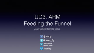 UD3. ARM
Feeding the Funnel
Juan Gabriel Gomila Salas
/joanby
@Joan_By
Juan Gabriel 

Gomila Salas
joanby
 