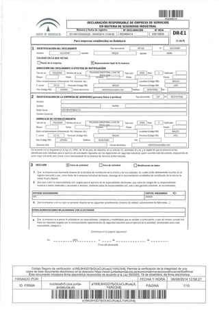 Certificado RITE SL (Consejería Empleo)