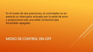 3.2 control on off y proporcional | PPTX