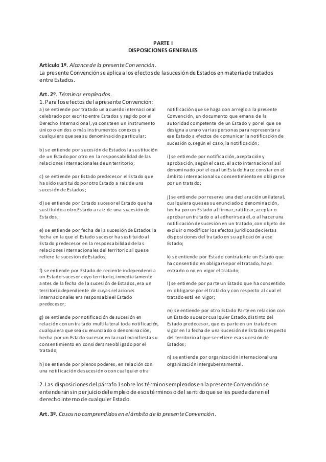 Convención de viena sobre la sucesión de estados en materia de tratad… Convención de viena sobre la sucesión de estados en materia de tratad…
