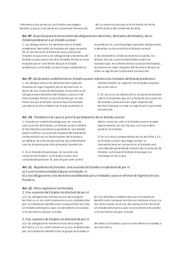 Convención de viena sobre la sucesión de estados en materia de tratad… Convención de viena sobre la sucesión de estados en materia de tratad…