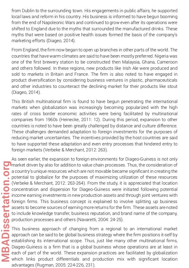 Mba dissertation relating to globalization picture