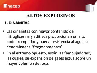3. clasificación de los explosivos | PPTX
