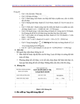 3. Sàn sườn BTCT 1 chiều. | DOC