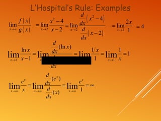 L'hospitalsrule | PPT