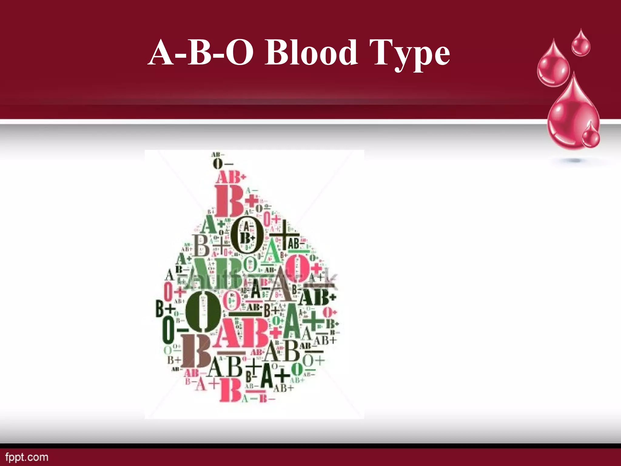 A-B-O Blood Type
 