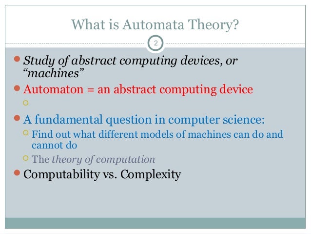 automaton theory