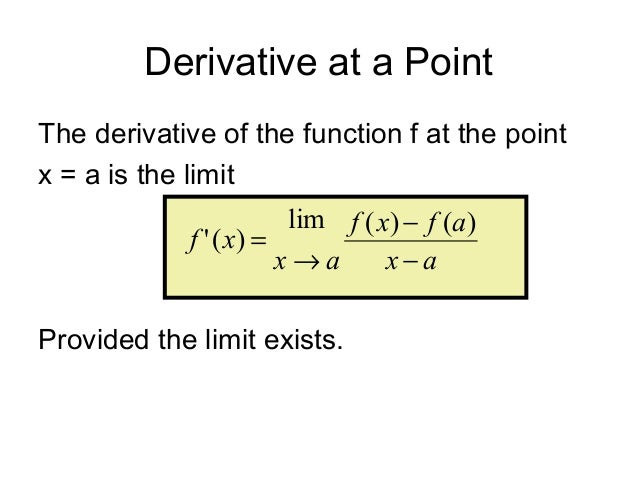 3.1 derivative of a function