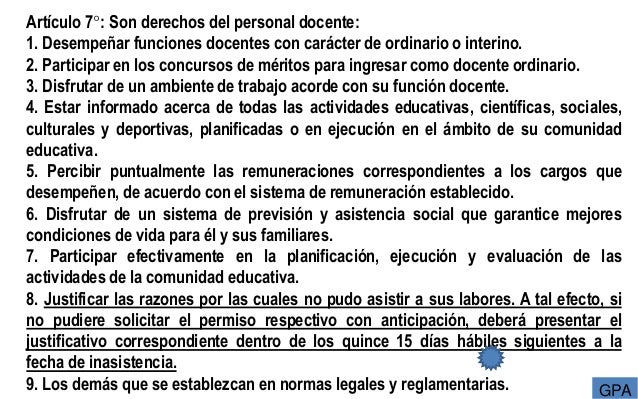 Reglamento. Ejercicio de la Profesión Docentes