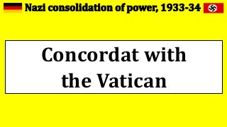 Concordat with
the Vatican
 
