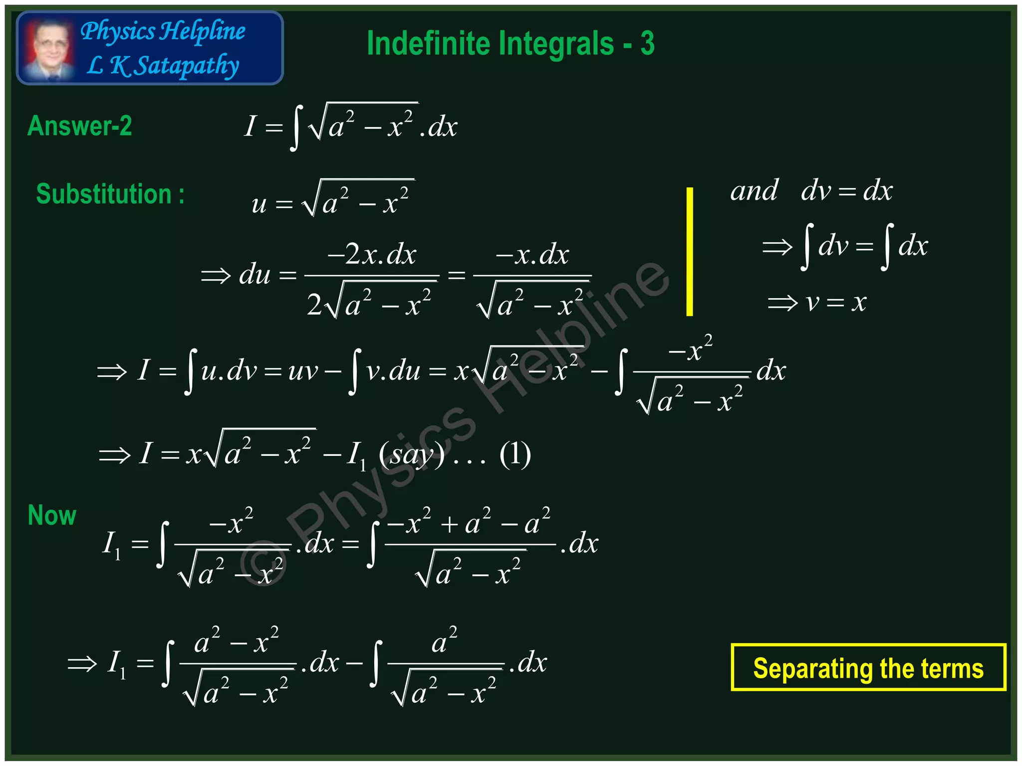 Indefinite Integral 3 | PPT