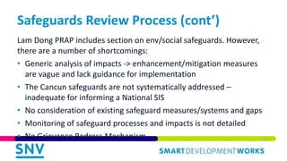 Integrating Environmental and Social Safeguards in Subnational REDD+ Planning: Reflections from Vietnam