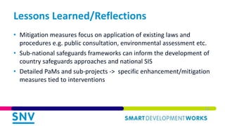 Integrating Environmental and Social Safeguards in Subnational REDD+ Planning: Reflections from Vietnam