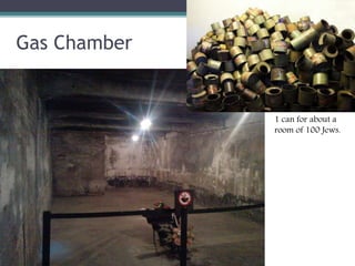 Gas Chamber
1 can for about a
room of 100 Jews.
 