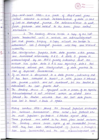 Computer Network Notes (Handwritten) UNIT 2