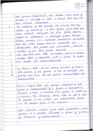 Computer Network Notes (Handwritten) UNIT 2