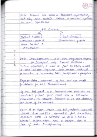 Computer Network Notes (Handwritten) UNIT 2