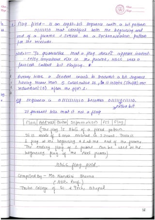Computer Network Notes (Handwritten) UNIT 2