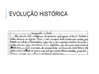 EVOLUÇÃO HISTÓRICA
 