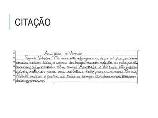 CITAÇÃO
 